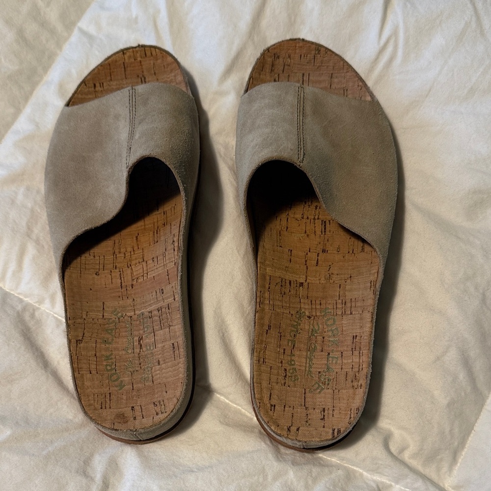 Korkease Tutsi Beige Suede Slide--8